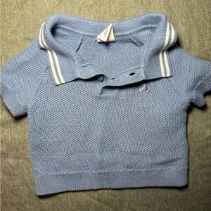 Three Blue Baby Outfits